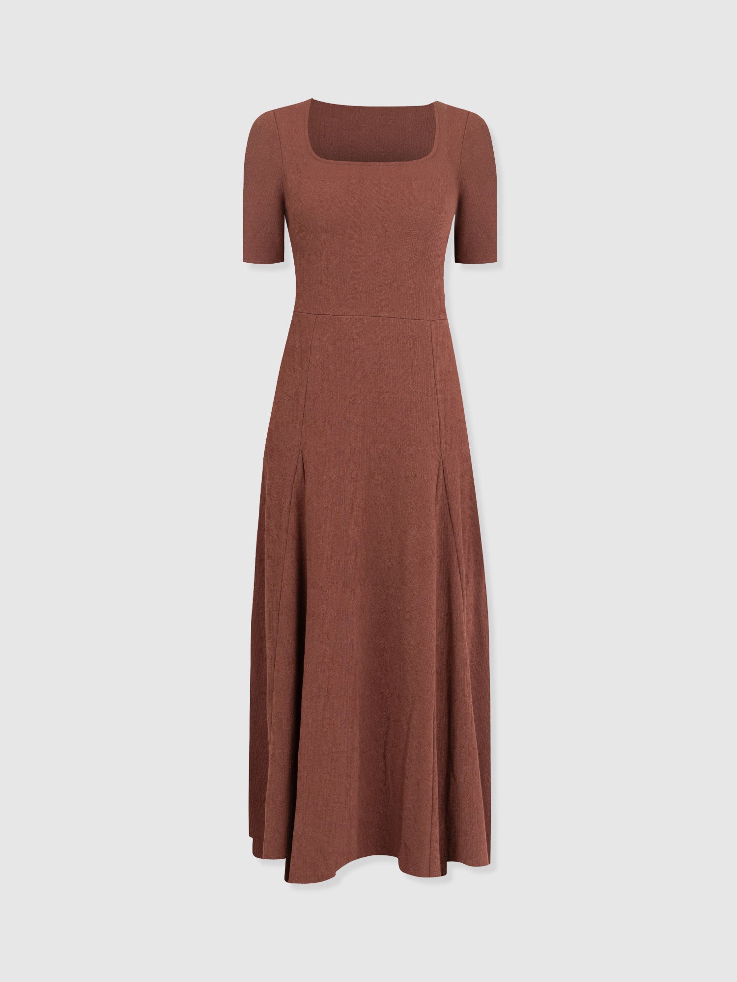 Akia Short Sleeve Dress - Maroon Textured - Women's Dresses | Saint + Sofia® USA
